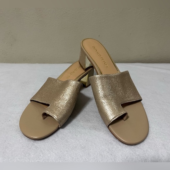 Donald Pliner Melrose Vintage Metallic Low Heels Platino size 8 - Picture 11 of 11